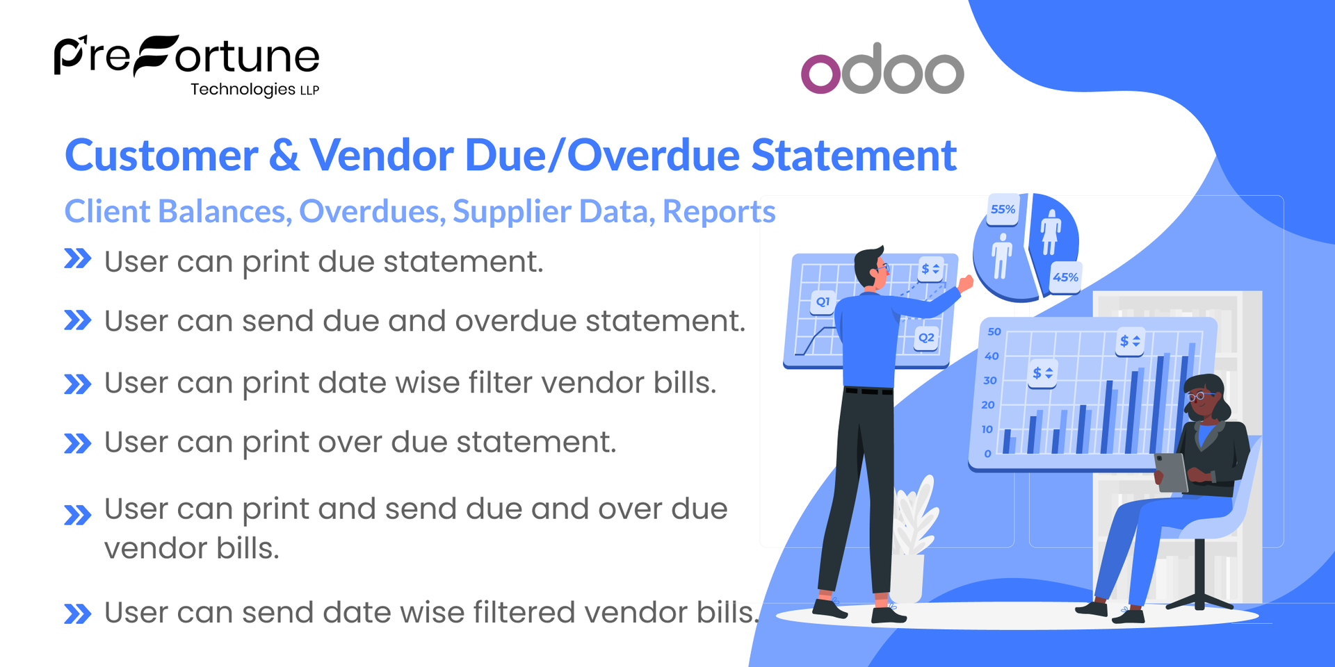 Customer & Vendor Due/Overdue Statement in Odoo