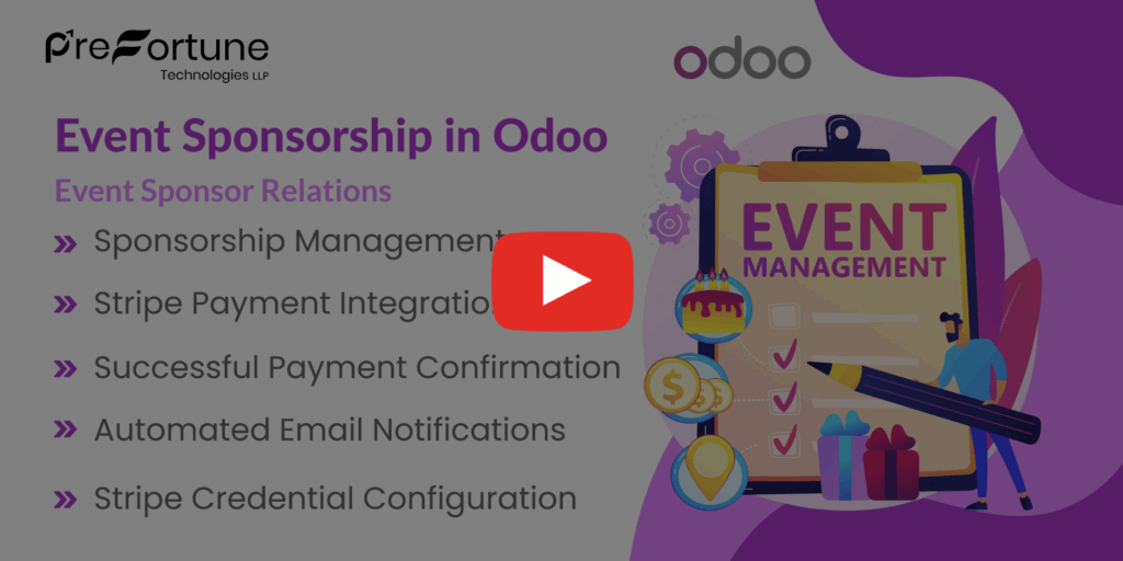 Event Sponsorship in Odoo watch quick video 